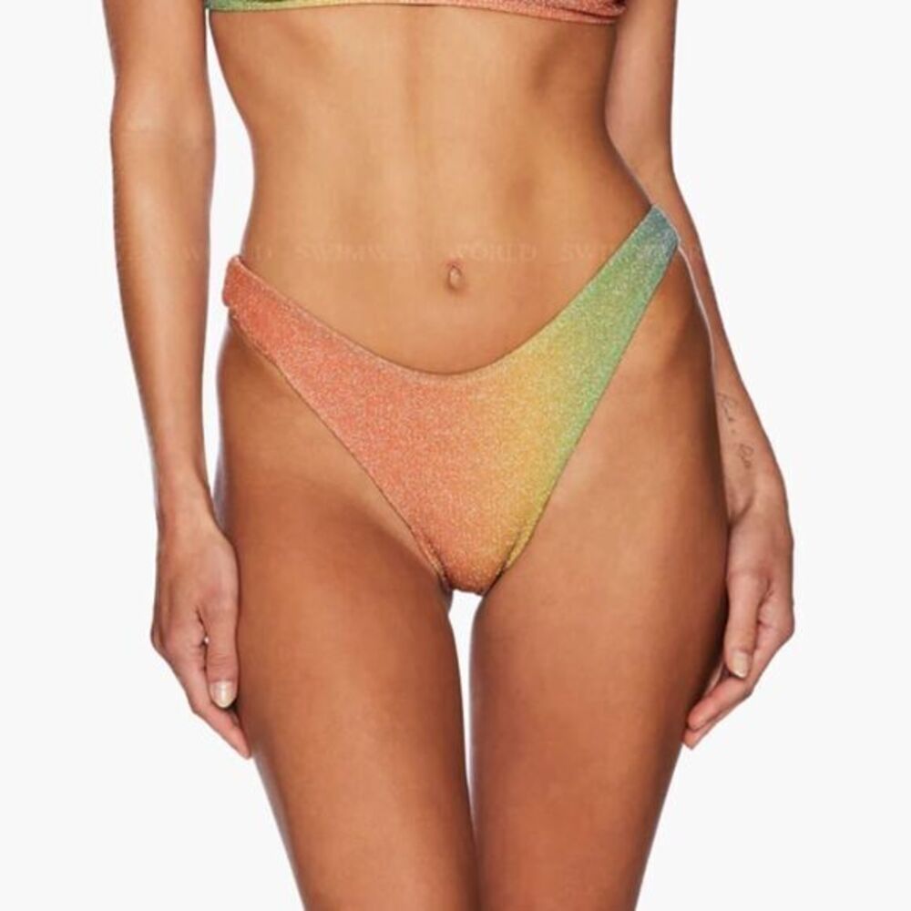 NEW Beach Riot Free People desert ombre shine Bikini Swim Bottoms, size M